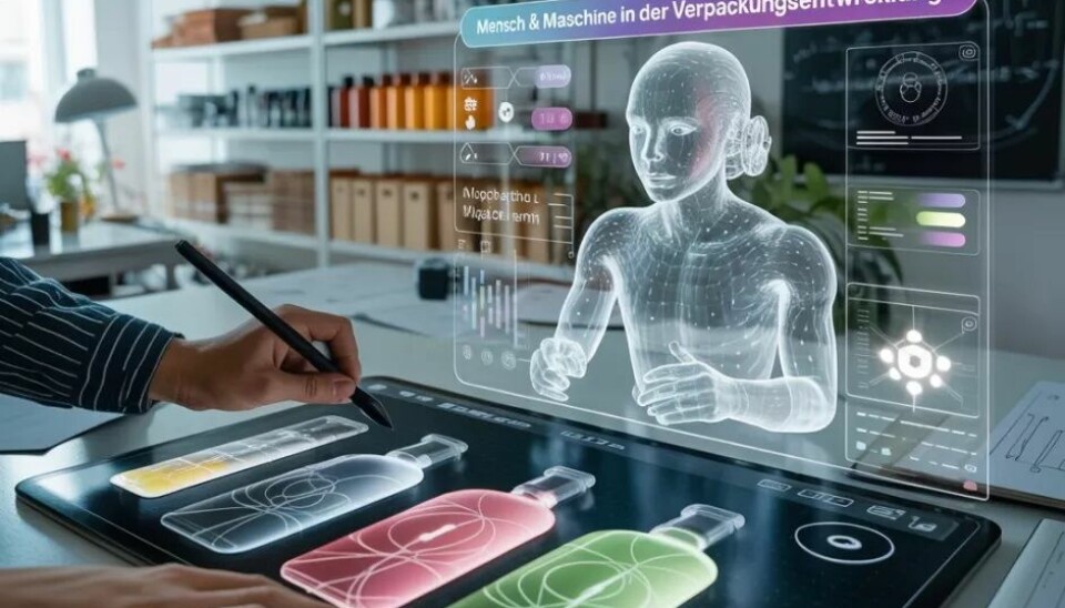 The development process of packaging becomes significantly more efficient through the use of AI. Der Entwicklungsprozess von Verpackungen wird durch den Einsatz von KI deutlich effizienter.