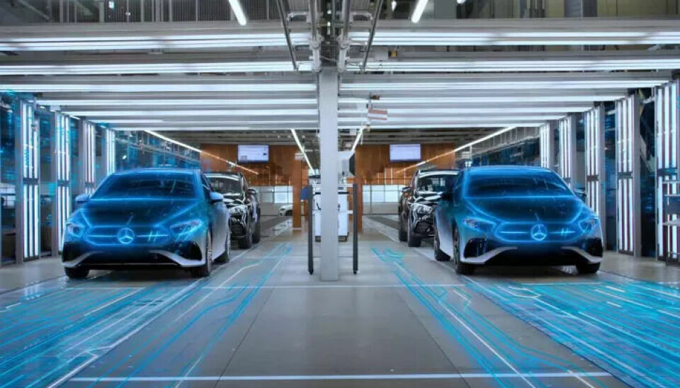 Mercedes-Benz focuses on 'Digital First' for the production of the new MMA platform. Mercedes-Benz setzt auf ‚Digital First‘ bei der Produktion der neuen MMA-Plattform.