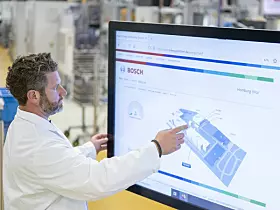 Platz 34: Bosch (Industrial Technology)
Mit dem Segment Industrial Technology und einem 2024er-Umsatz von umgerechnet 6,91 Milliarden US-Dollar (2023: 7,7688 Milliarden US-Dollar, 2022: 7,46 Milliarden US-Dollar) erreicht Bosch den 34. Rang unter den größten Maschinenbauern der Welt. (Bild: Bosch)
